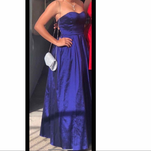 BLUE (prom) PRETTY FASHIONABLE LONG DRESS - Picture 1 of 7